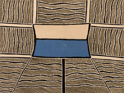 Marrnyula Mununggurr, Bawu, etching with chine-coll&eacute; handmade paper by Winsome Jobling, &copy; 2010 from the Djalkiri exhibition